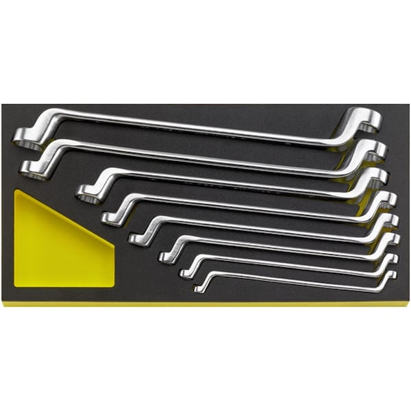Double ended ring Wrenchs i.TCS inlay No.TCS 20/8, 6X7-19X22MM MF 1/3-tray8-pcs.